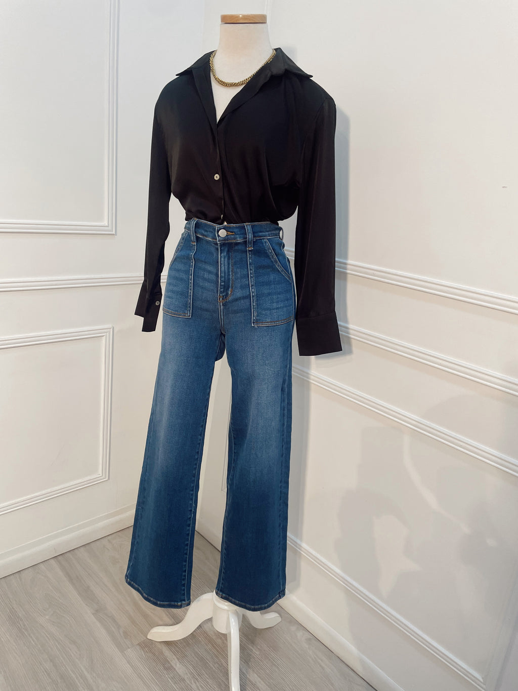 Camisera Negra manga larga