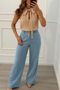 Pantalón Celeste Estilo Sastre