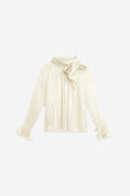 Blusa manga larga beige