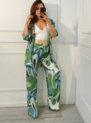 Set camisera pantalón estampado