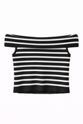 Blusa rayas negra con blanco