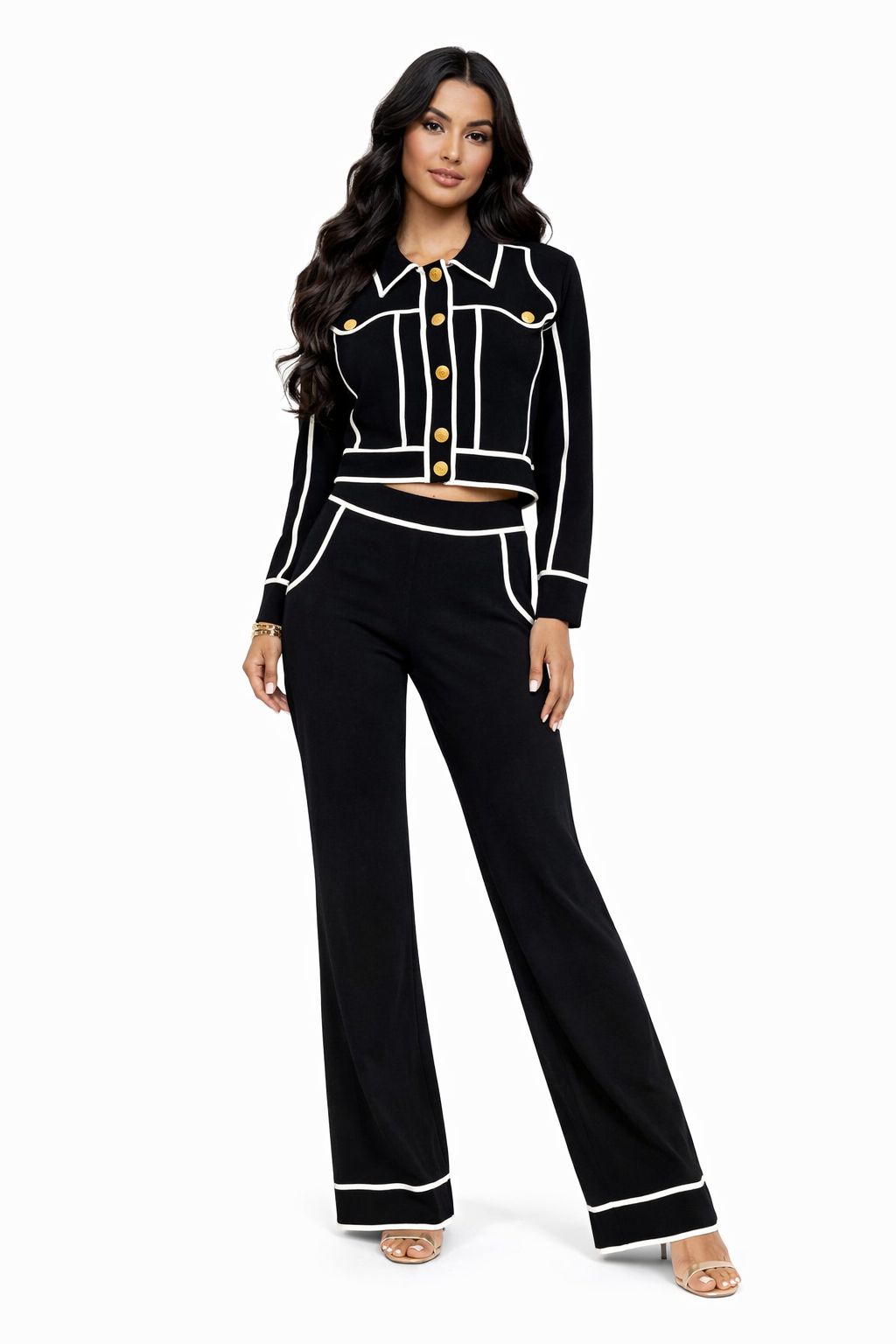 Set Negro con Blanco