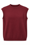 Blusa estilo chaleco vino -Exclusivo Online