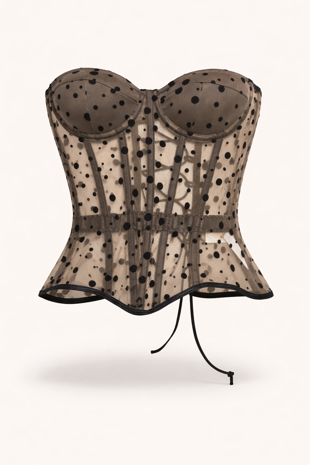 Corset Beige con negro