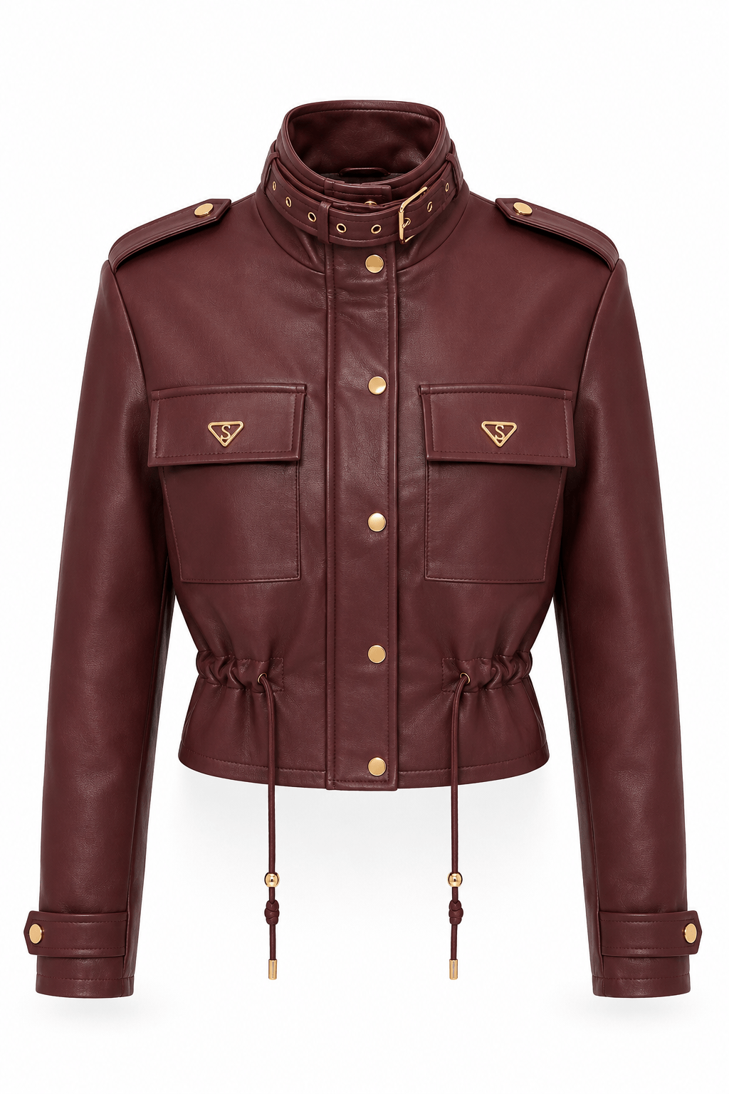 Jacket Cuerina · Vino