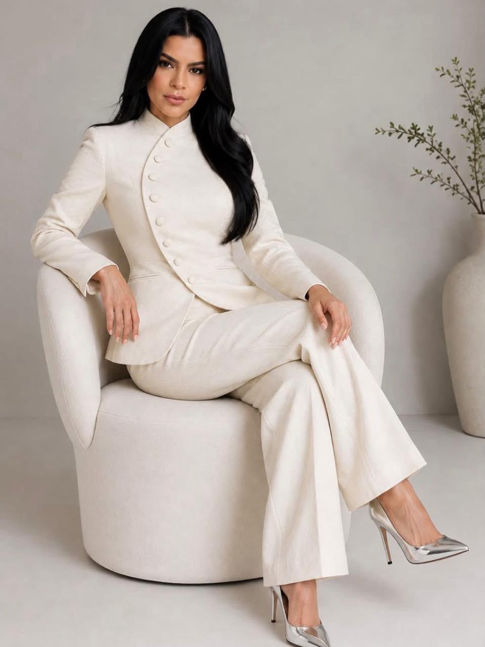 Set Blazer + Pantalón · Beige - PRE- ORDEN 26/9