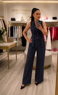 Set Chaleco + Pantalón · Azul Mezclilla