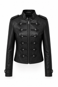 Jacket Cuerina Napoleón · Negro