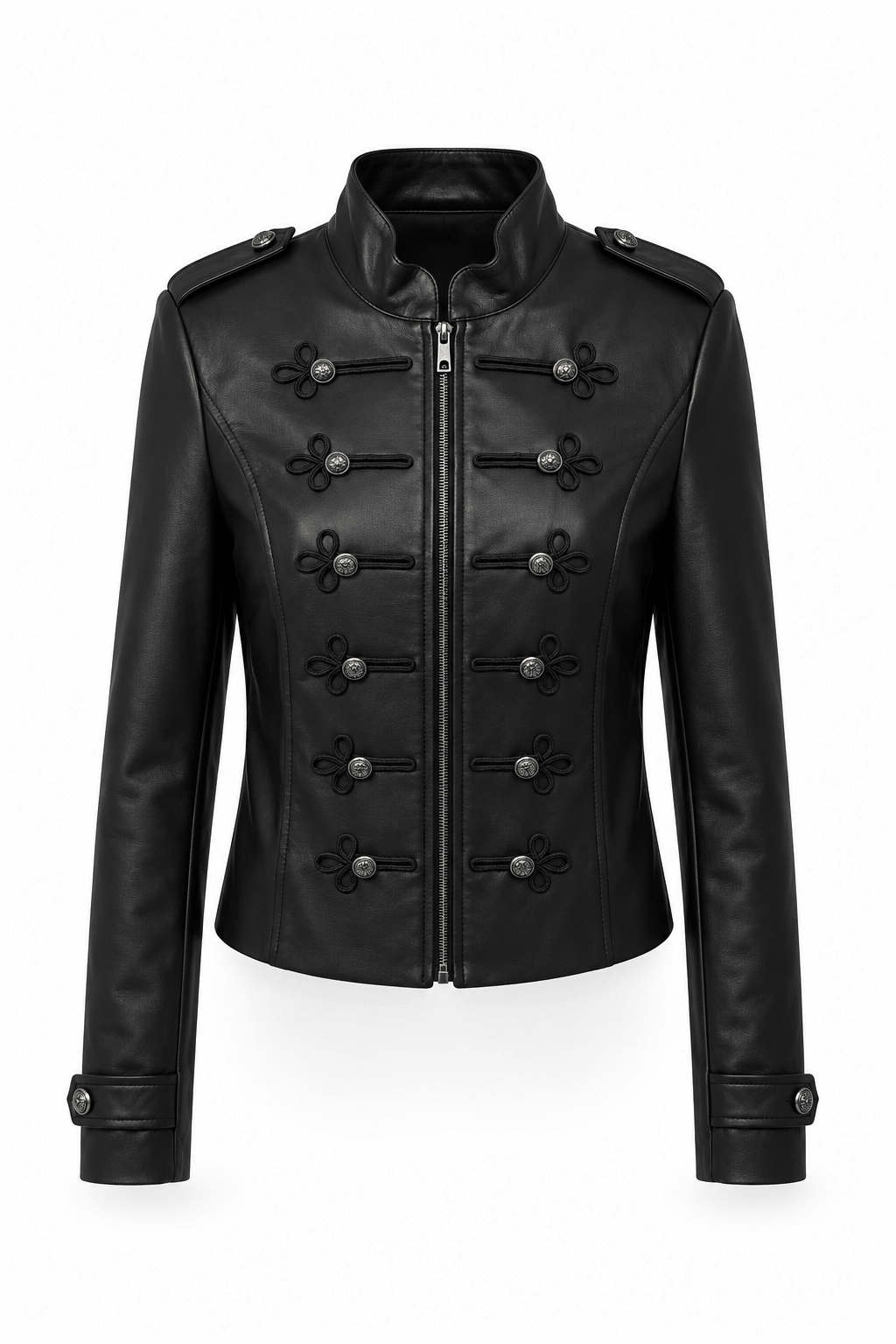 Jacket Cuerina Napoleón · Negro