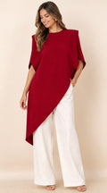 Blusa Burgundy corte medio