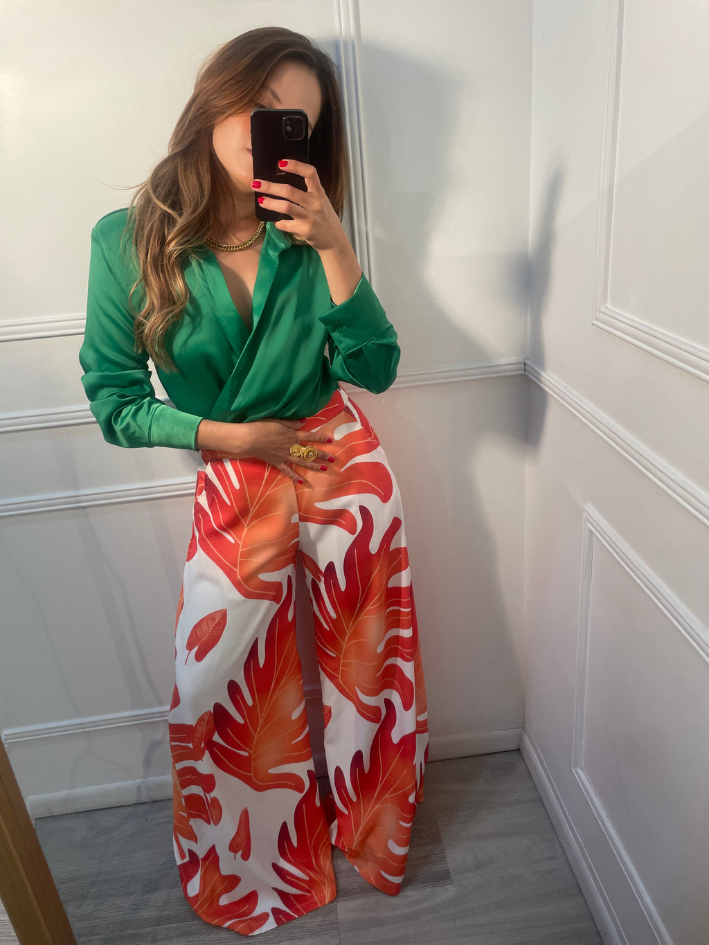 Blusa Camisera Verde