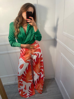 Blusa Camisera Verde