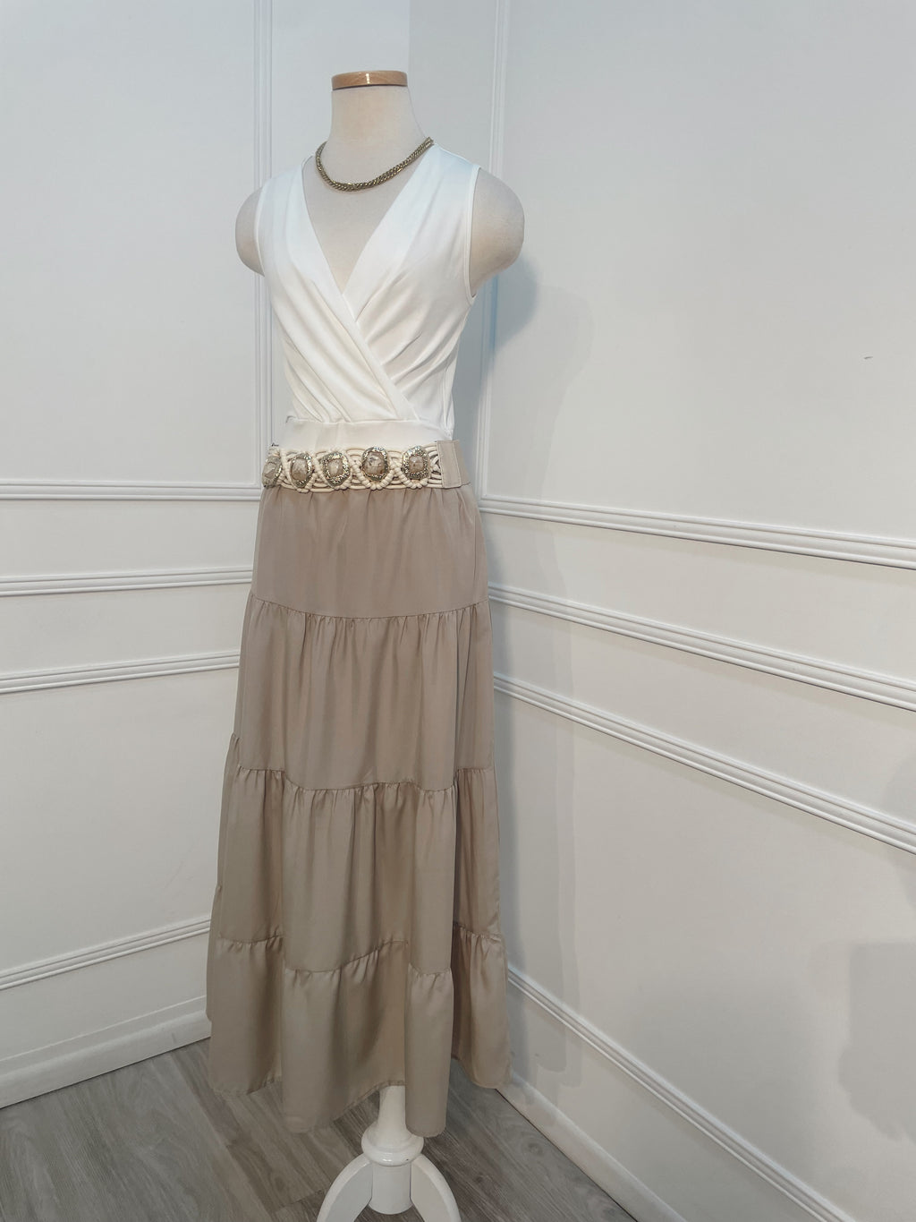 Falda Beige Larga
