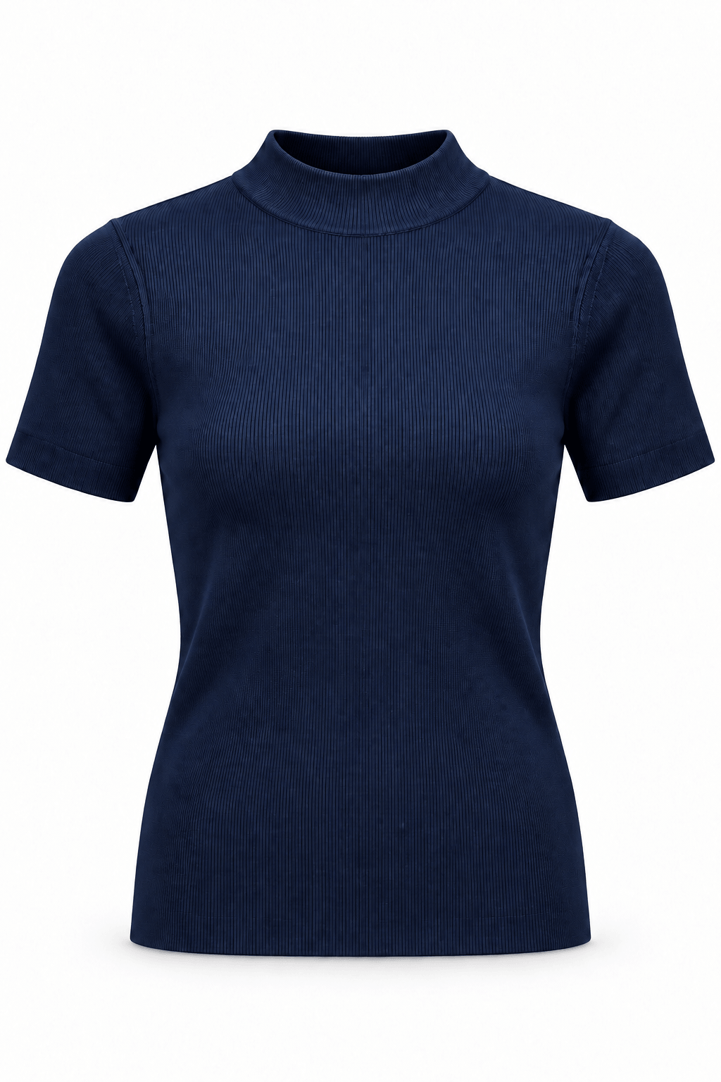 Blusa manga corta cuello alto BL0378