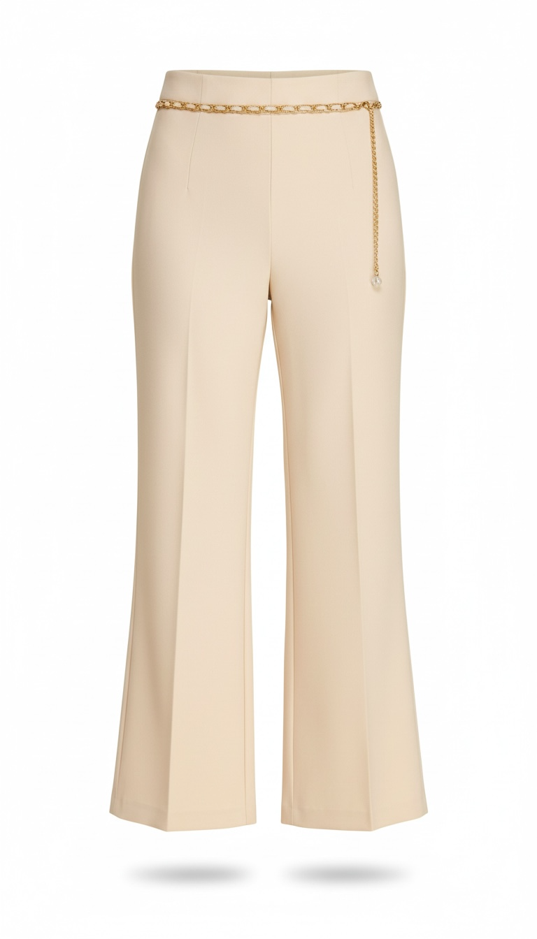Pantalón Beige con cadena