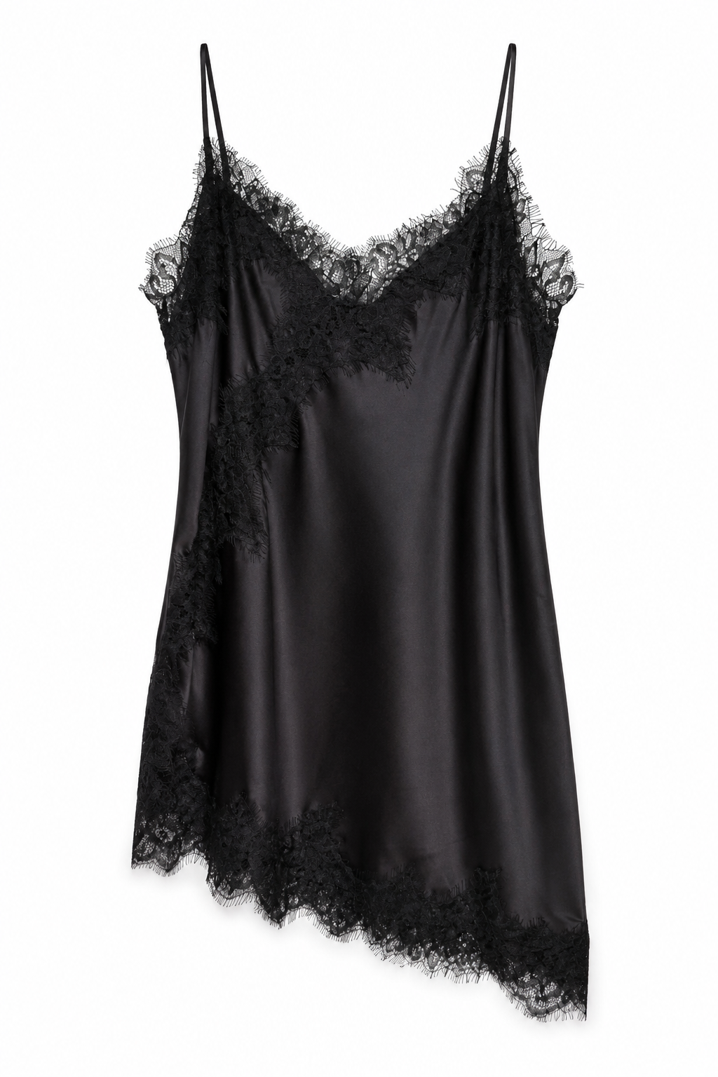 Blusa lencera negra