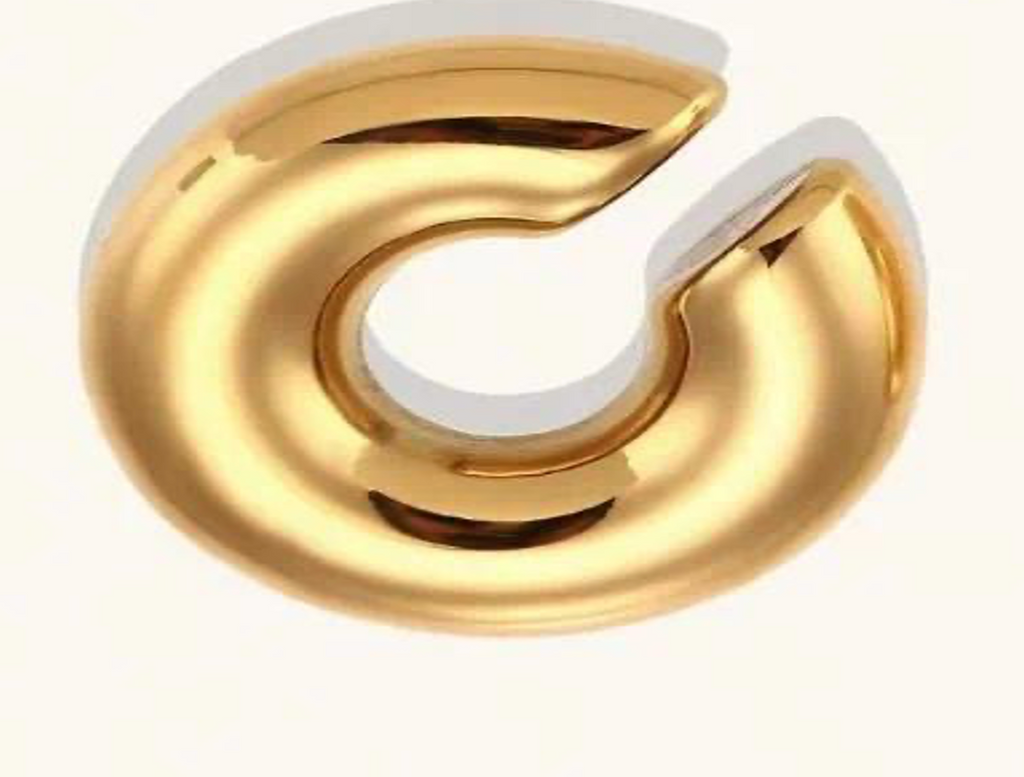 Ear cuffs chapados en oro