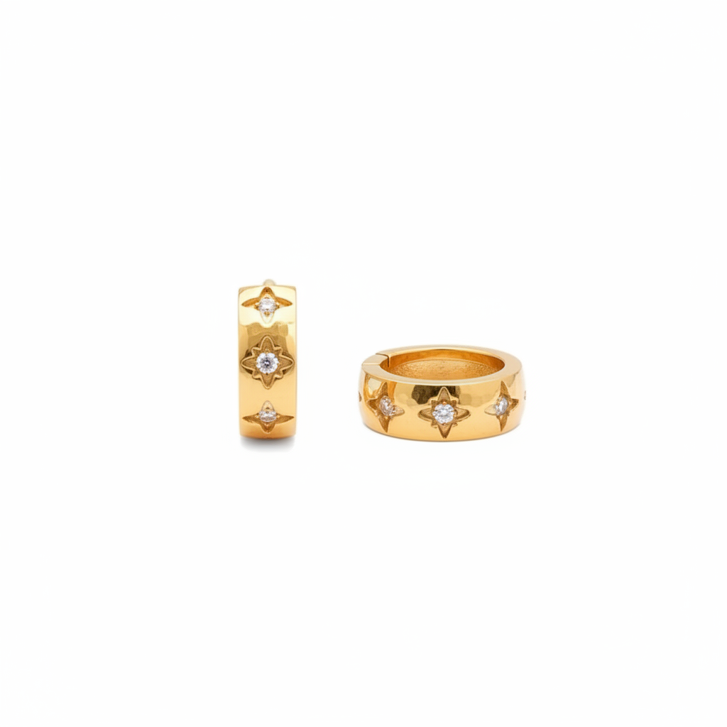 Aretes estrella 5 puntas