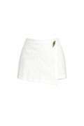 Falda Short Blanca con pendiente