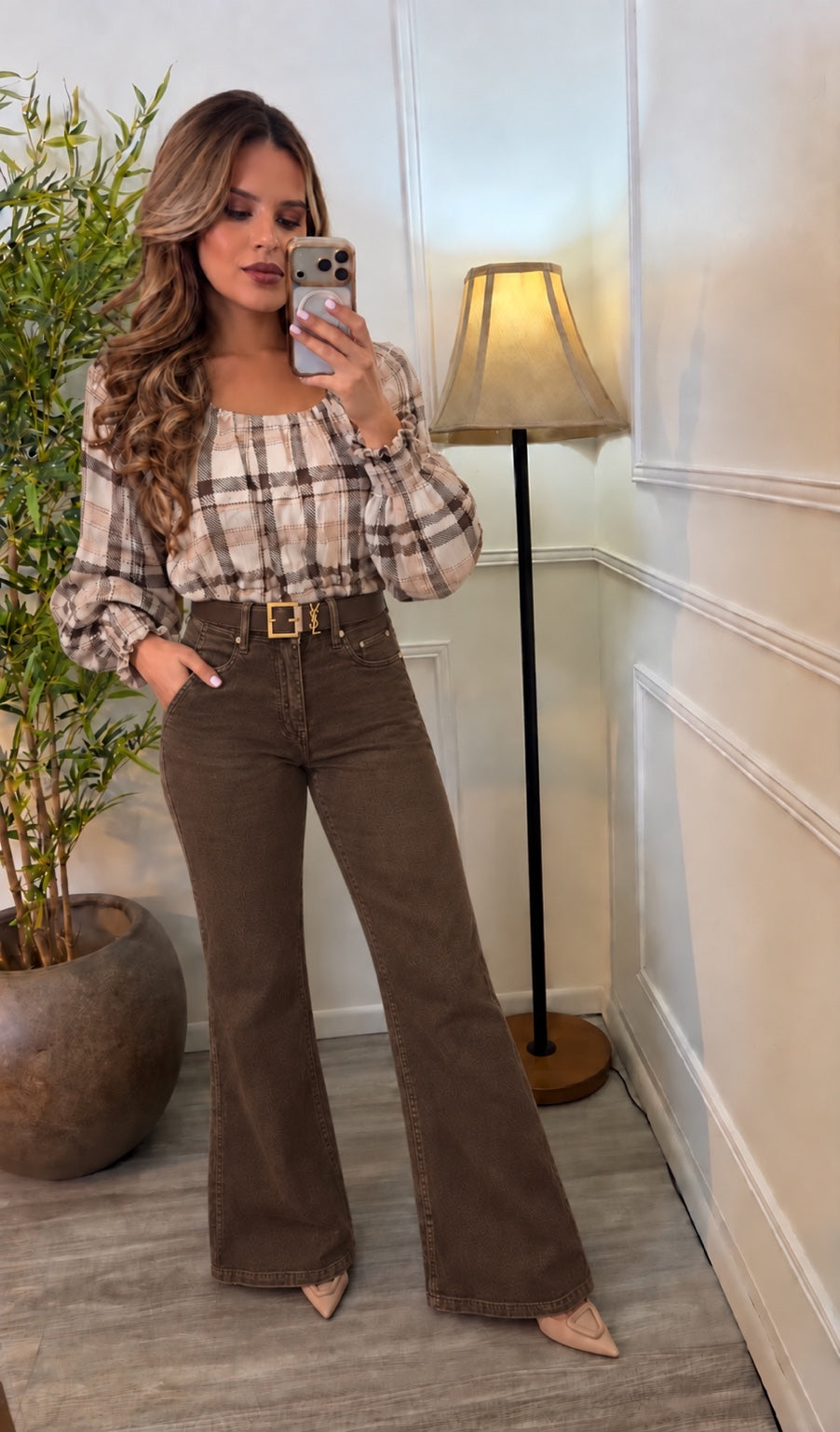 Blusa de cuadros