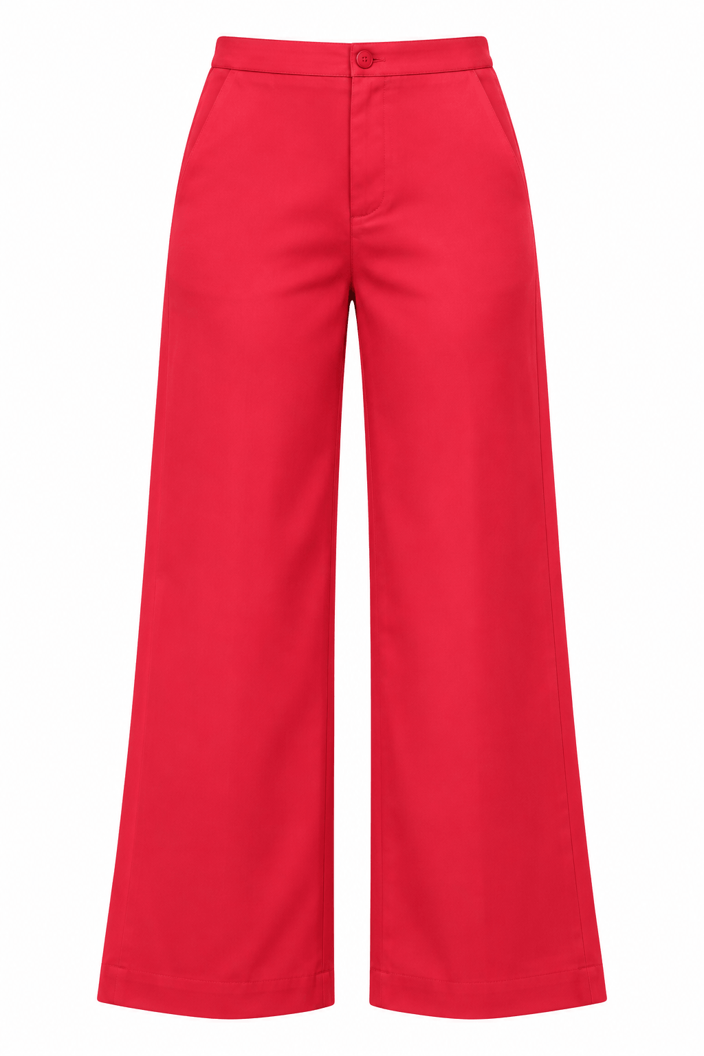Pantalón satín brillante rojo