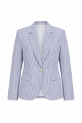 Blazer de Rayas · Celeste