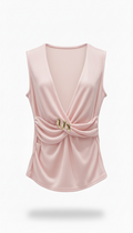 Blusa Rosa con abertura