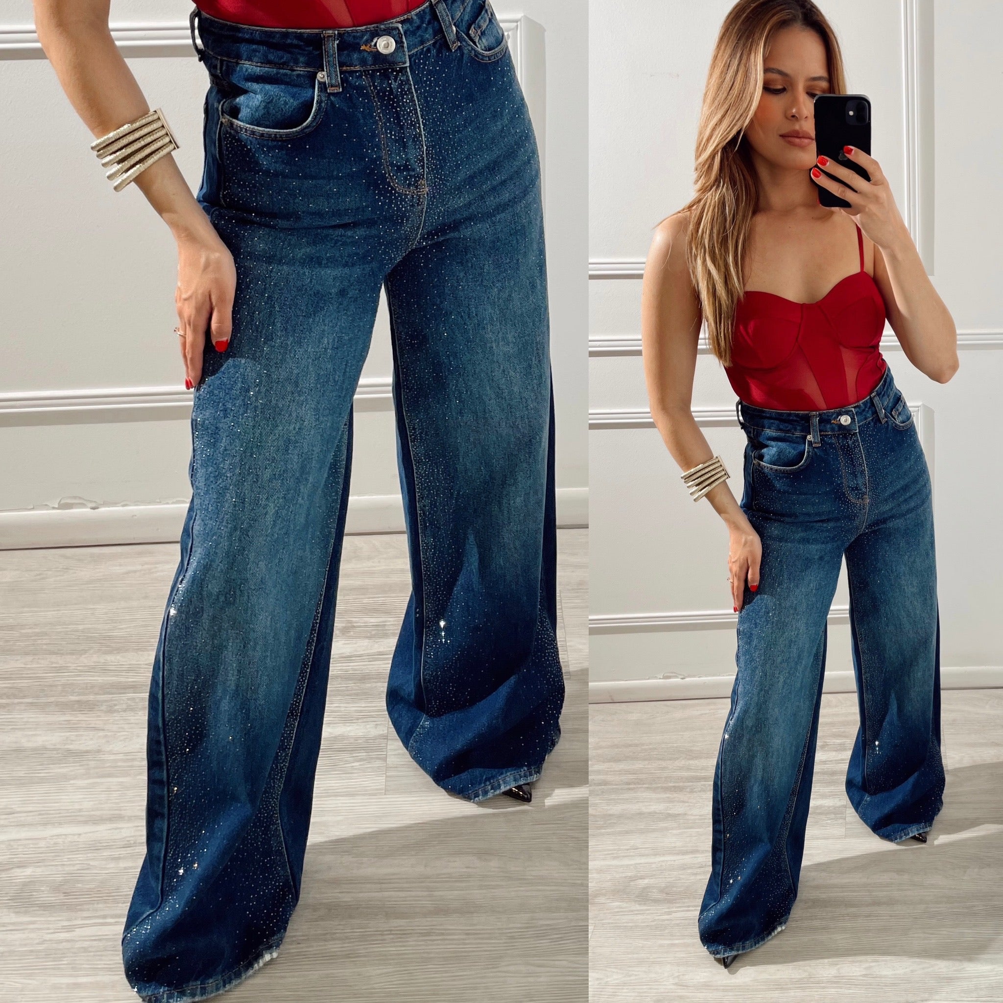 Jeans Ancho Mezclilla