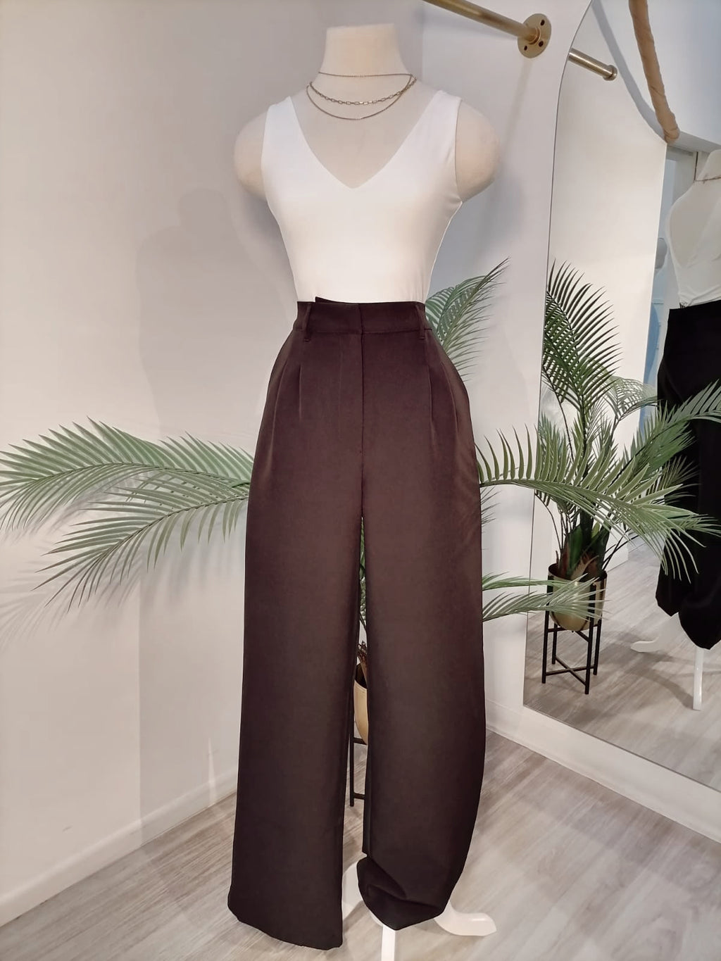 Pantalón de vestir estilo trouser negro