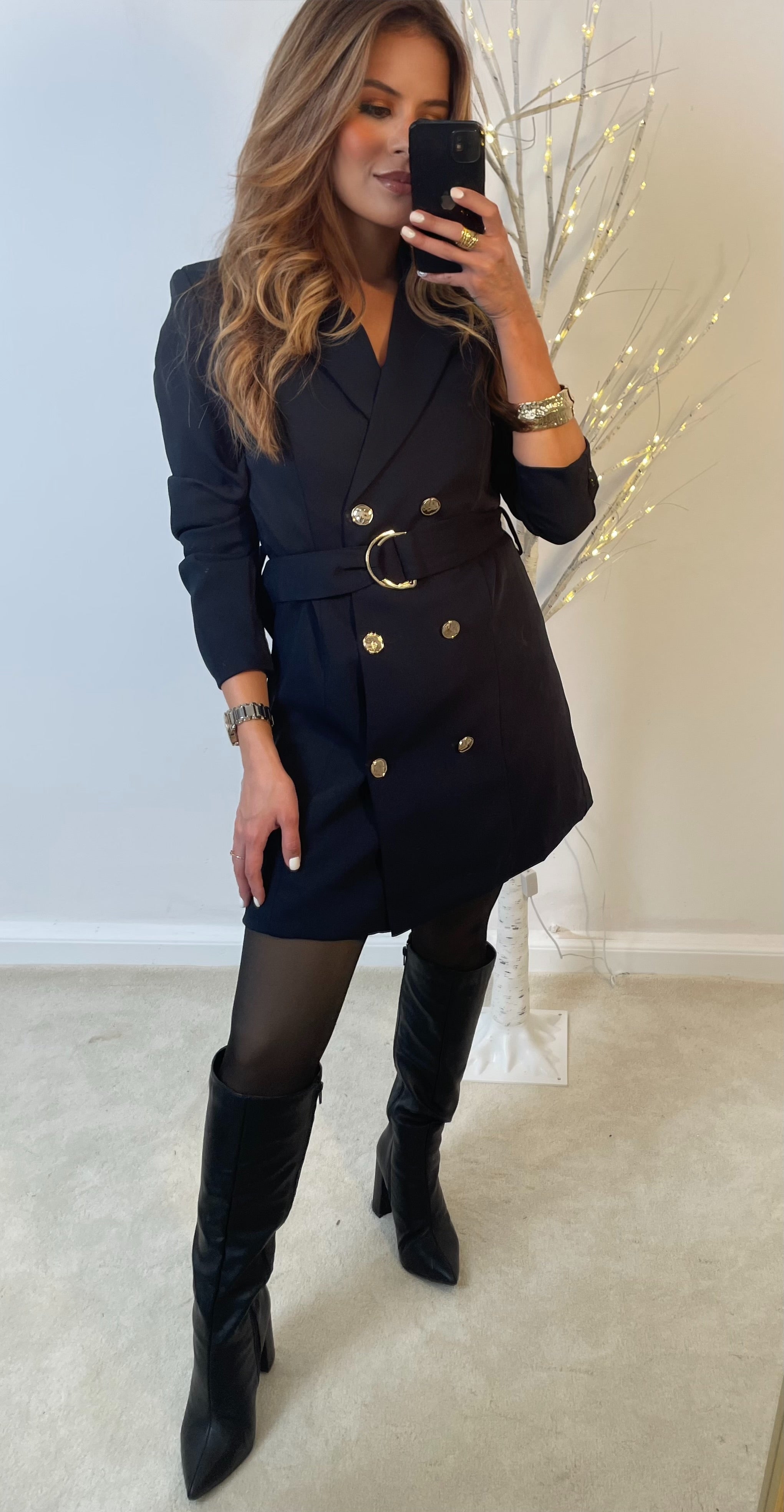Gabardina azul navy