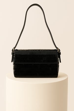 Bolso negro lentejuelas