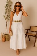 Falda Blanca Larga