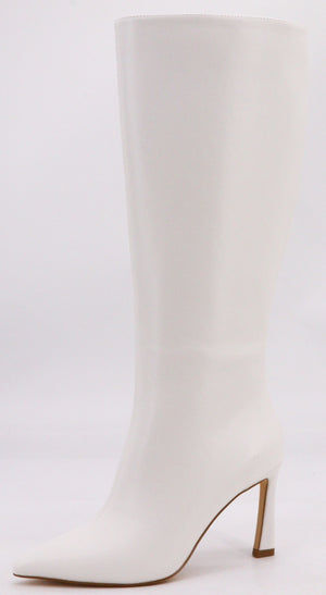 Botas blancas tacón fino