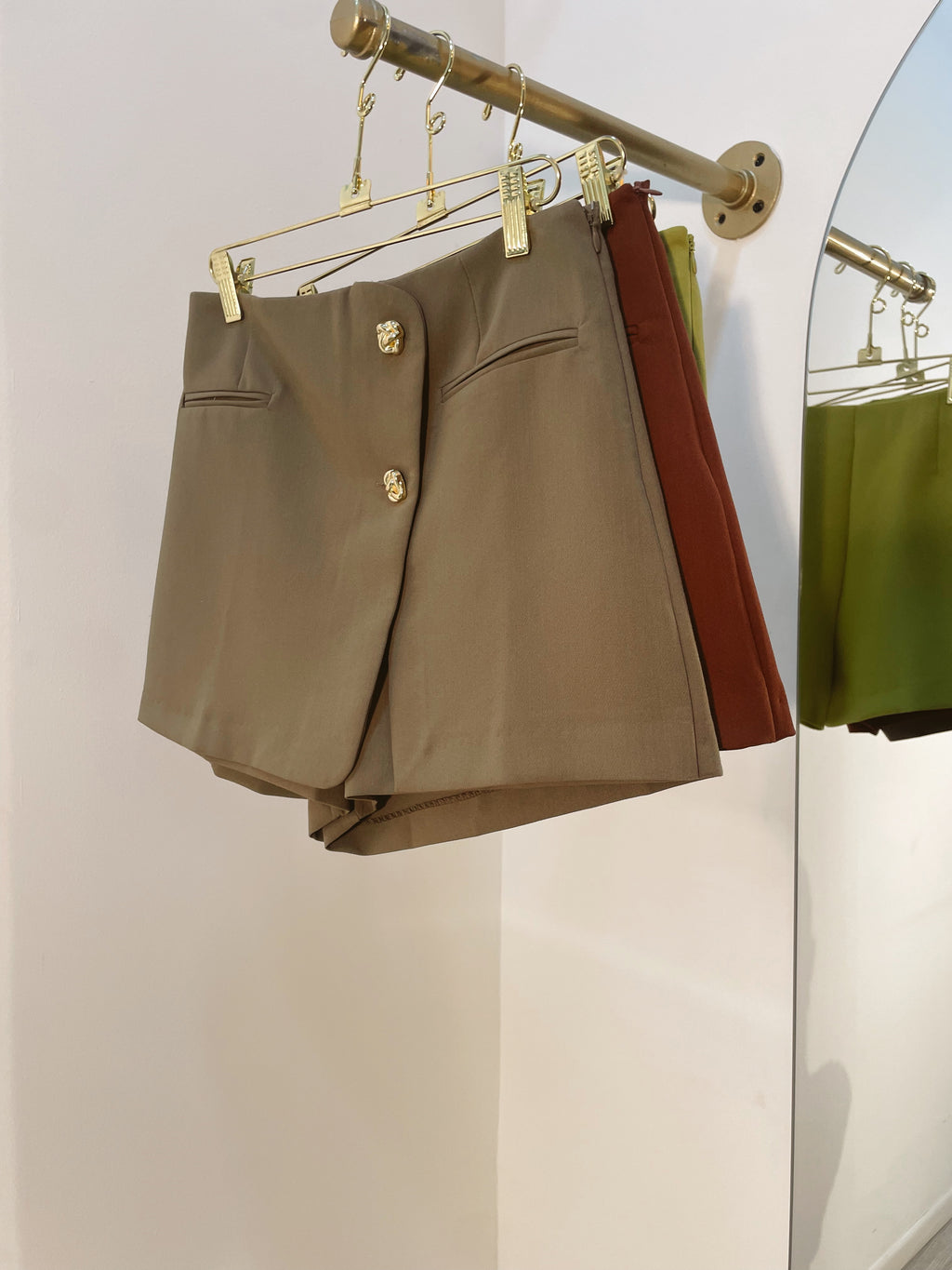 Falda Short Verde Olivo
