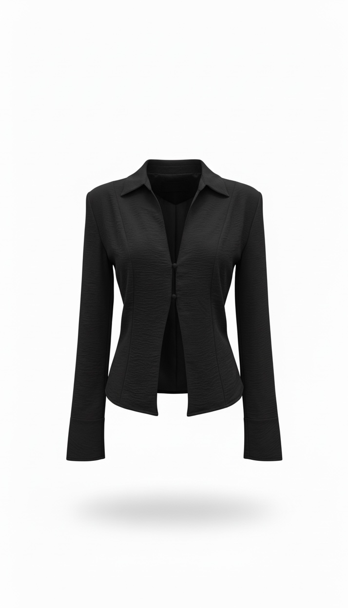 Blusa Negra abertura tirante
