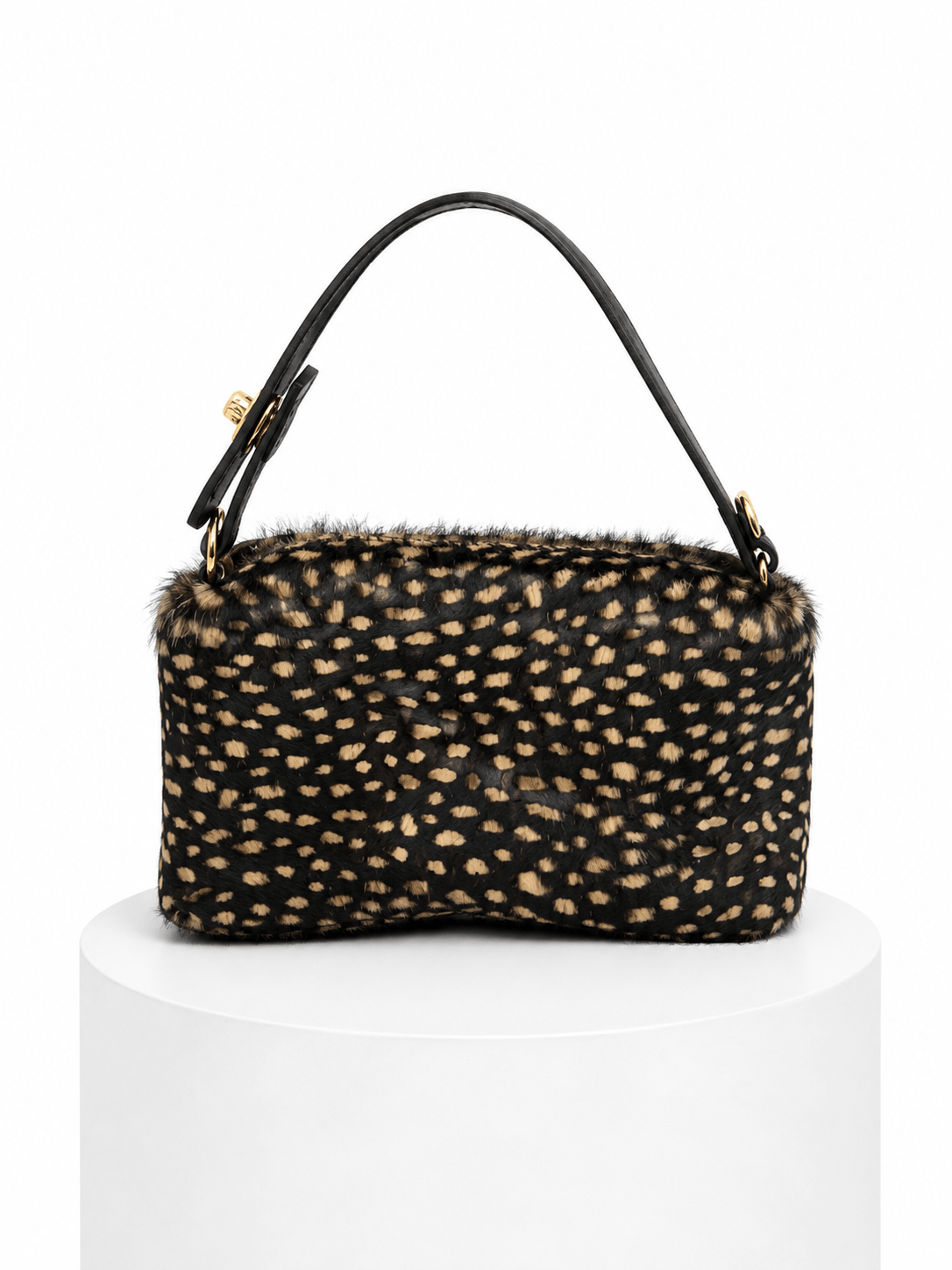 Mini bag animal print - Negro/Beige