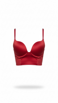 Crop Rojo top con copas