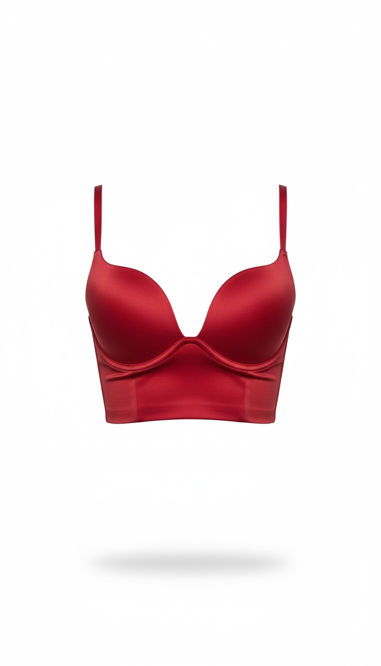 Crop Rojo top con copas