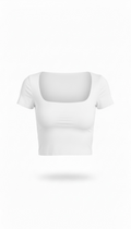 Crop top blanco