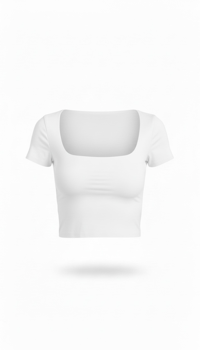 Crop top blanco