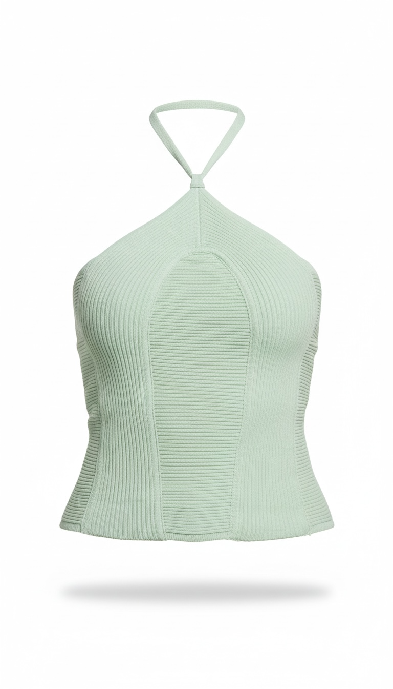 Blusa Menta cuello halter