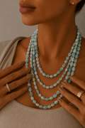 Collar Multi-hebra beige
