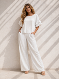 Set Blanco blusa pantalon