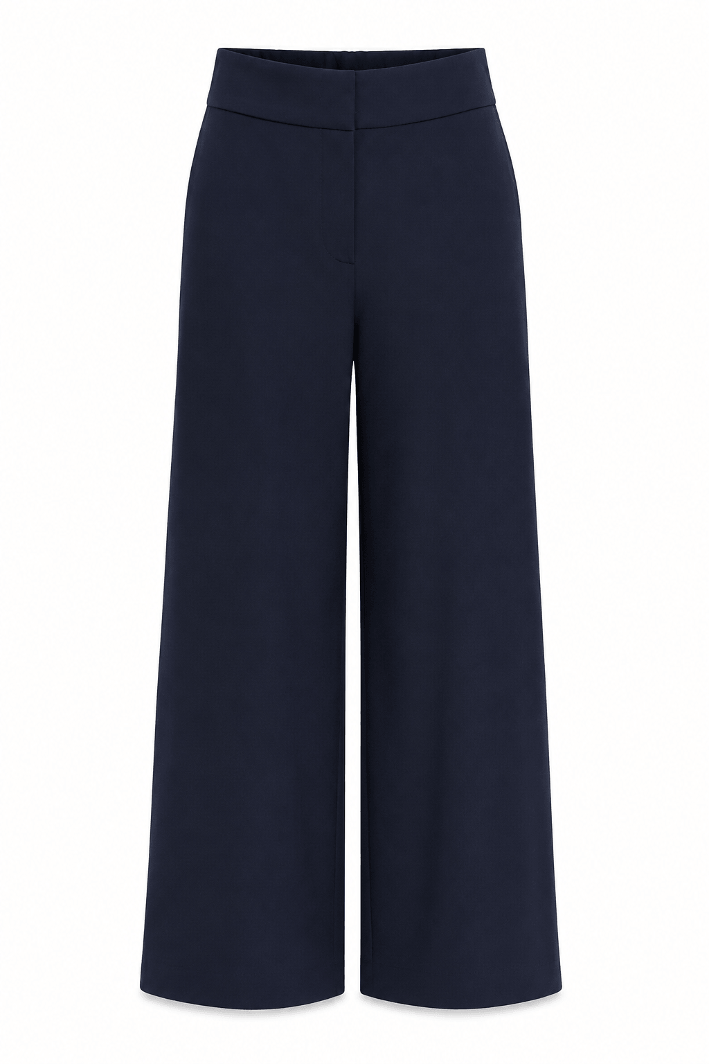 Pantalón recto azul navy con elástico
