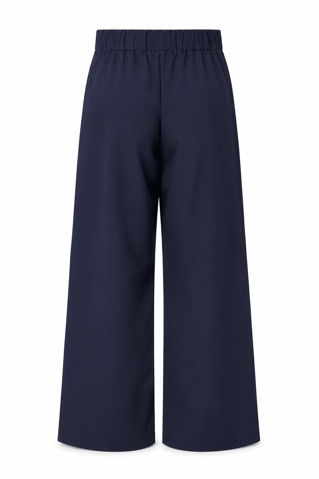 Pantalón recto azul navy con elástico