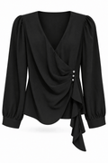 Blusa negra cruzada