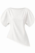 Blusa blanca estructurada