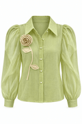 Blusa camisera de flor 3D