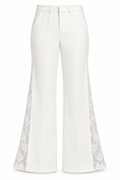 Pantalón blanco con encaje