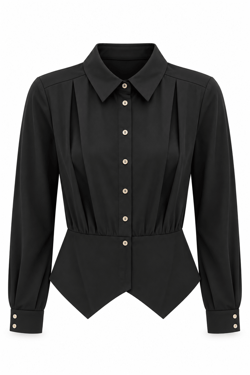 Blusa corset negra
